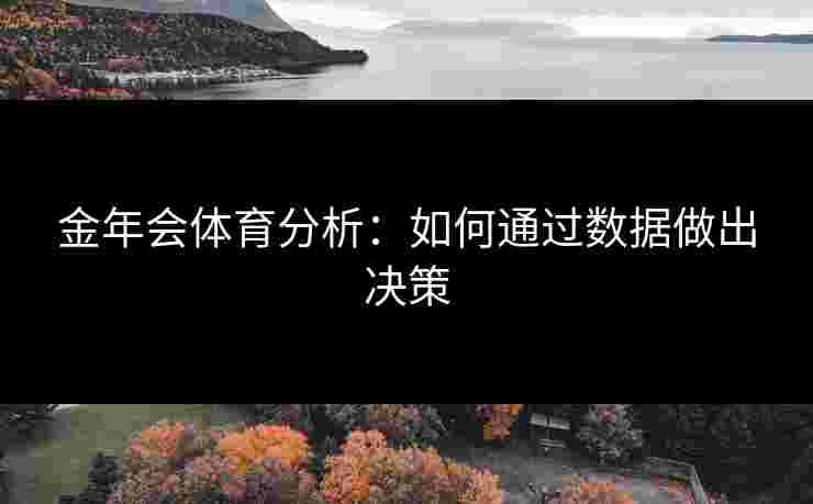 金年会体育分析：如何通过数据做出决策